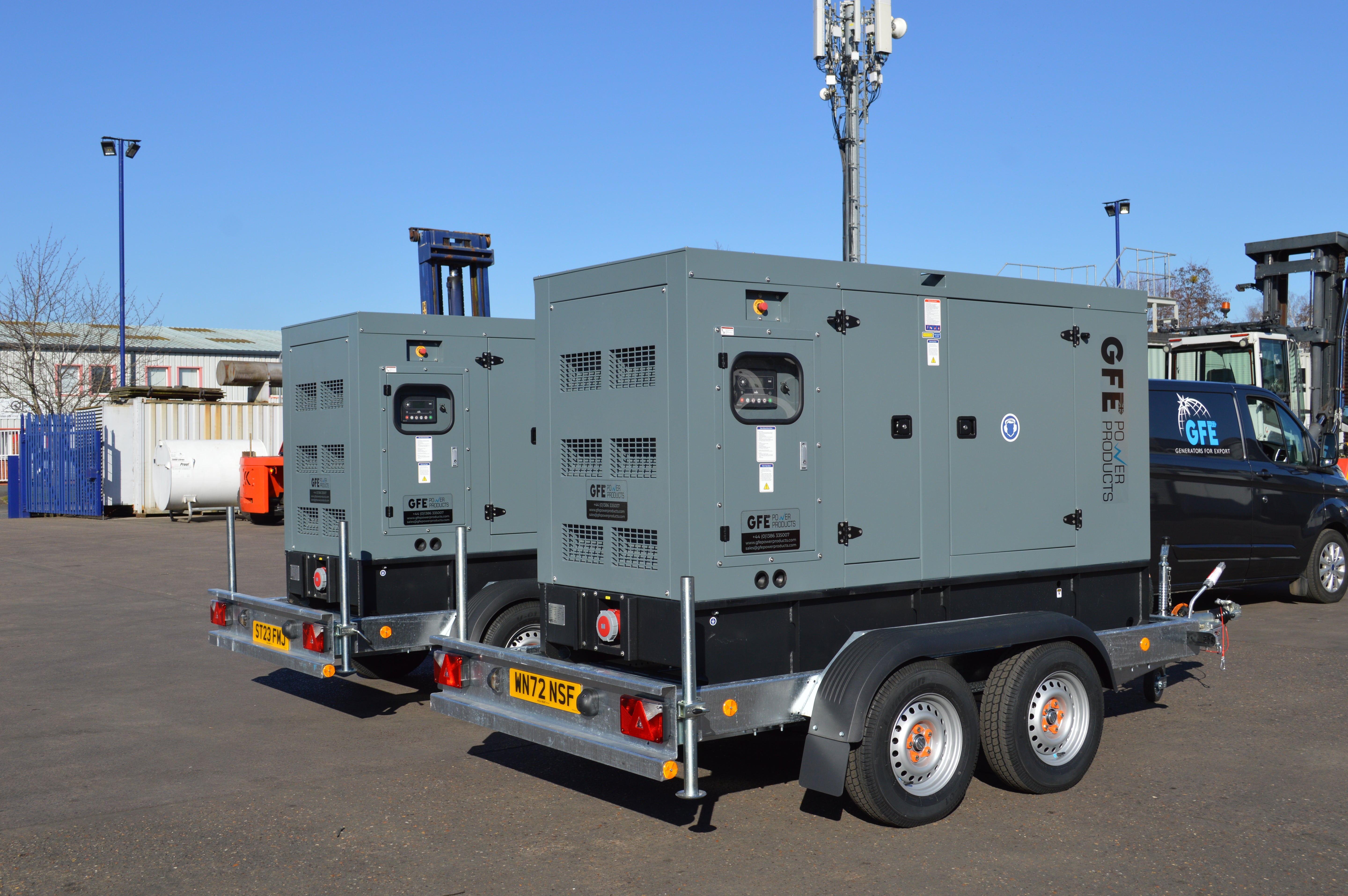 Cummins 100kVA Diesel Generator - GFE110CSC Trailerised