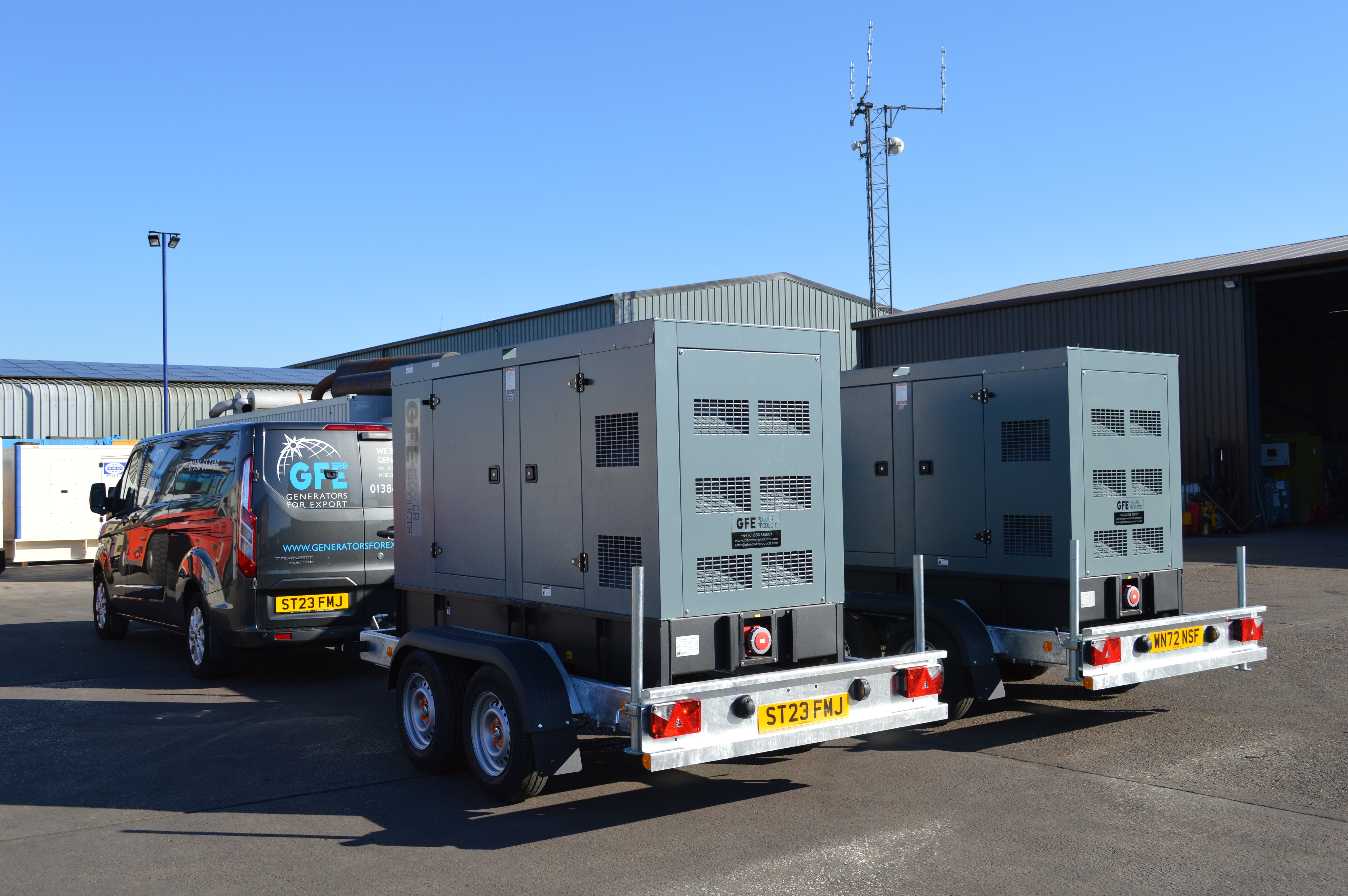 Cummins 100kVA Diesel Generator - GFE110CSC Trailerised