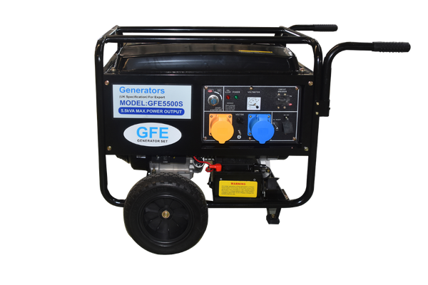 GFE 5.5kVA Open Frame Petrol Generator (Wheel kit)