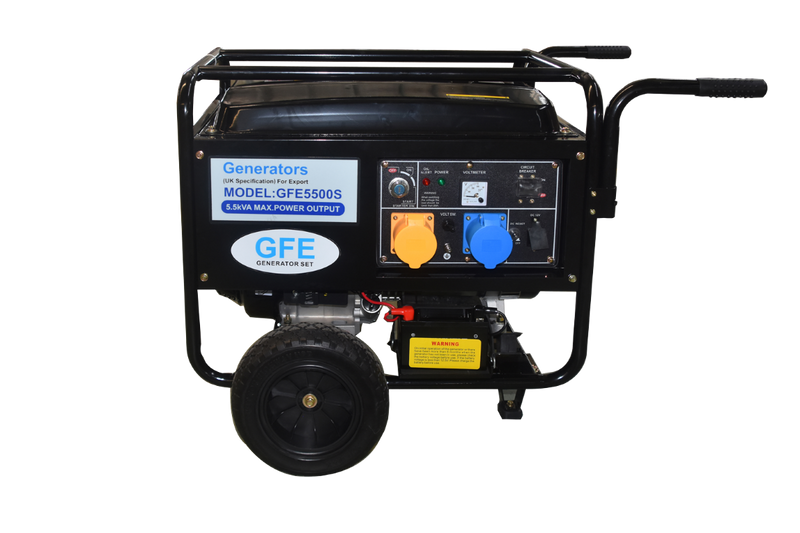 GFE 5.5kVA Open Frame Petrol Generator (Wheel kit)