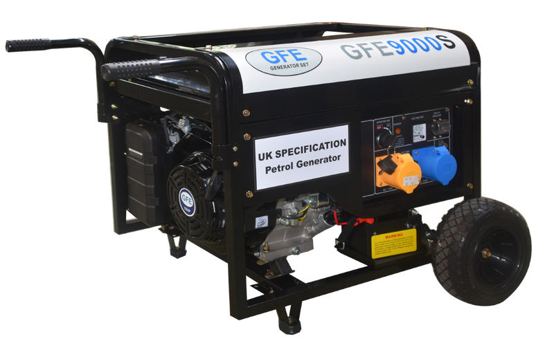 GFE 6.5kVA Open Frame Petrol Generator (Wheel kit)